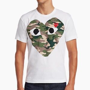 Comme des Garçons PLAY Camo Heart Tee